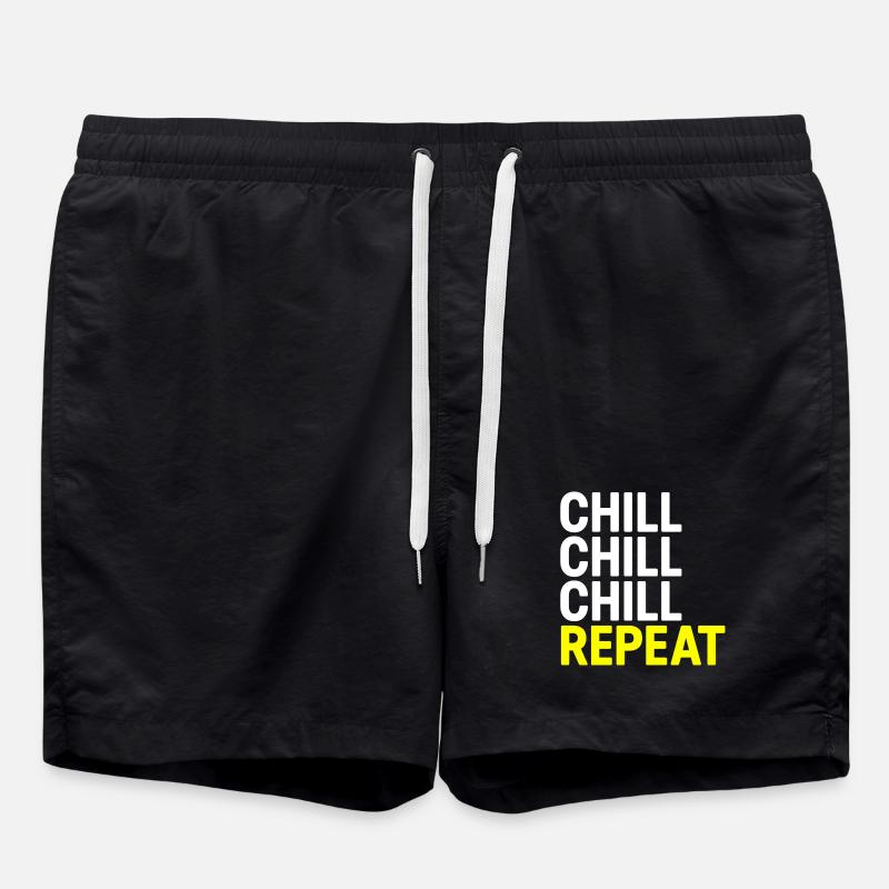 Chill Chill Chill Repeat - Short de bain - noir