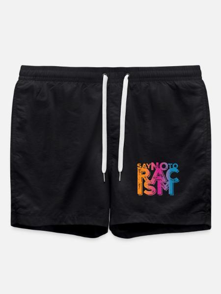 Say No to Racism - Swim Trunks - black