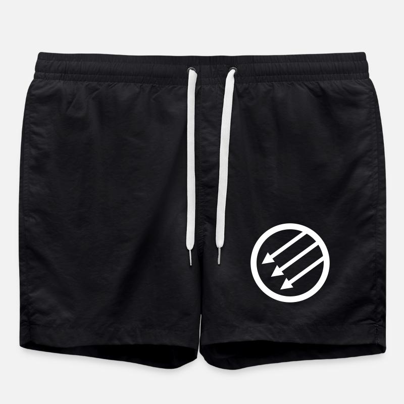 Iron Front / Eiserne Front / Järnfronten - Badeshorts - Schwarz