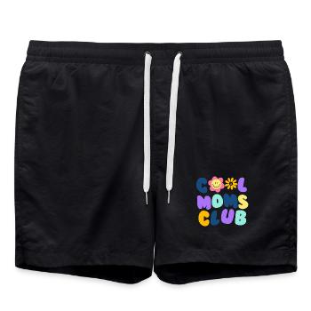 Cool Moms Club No1 - Badeshorts - Schwarz - Vorne - AI Model Male 185 light (185cm)