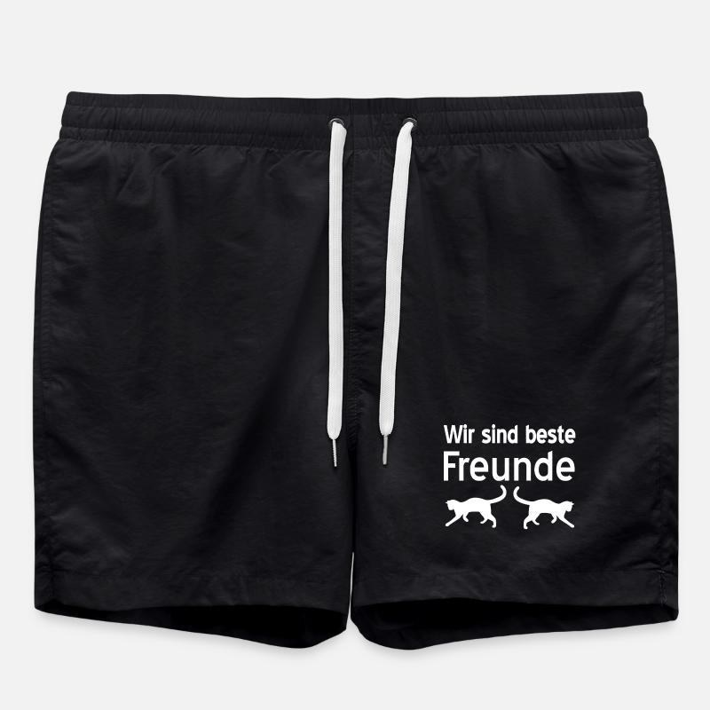 feline - Swim Trunks - black