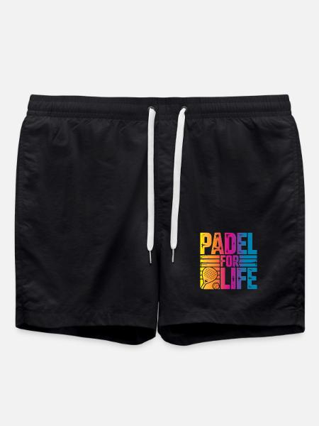 Padel for life - Badeshorts - Schwarz