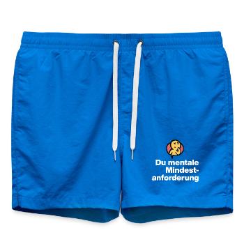 VOUS AVEZ UNE EXIGENCE MENTALE MINIMALE. DON DE SARCASME - Short de bain - cobalt blue - Devant