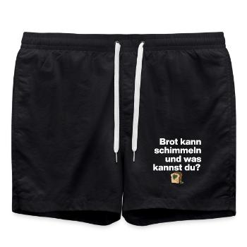 BREAD MOLD AND YOU? SARCASM GIFT FUNNY - Swim Trunks - black - Front - AI Model Male 185 light (185cm)