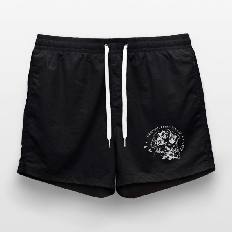 German Longhaired Pointer Jagdhunde Hunde Wilsigns Badeshorts