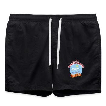 Adieu l’Angleterre. Allons à Ibiza. - Short de bain - noir - Devant - AI Model Male 185 light (185cm)