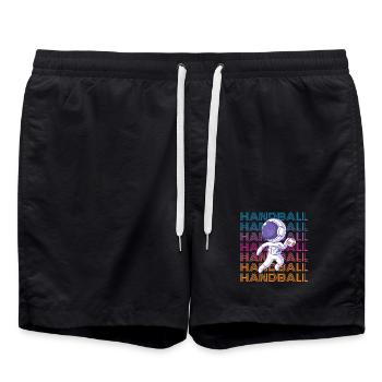 Astronaute de handball - Short de bain - noir - Devant - AI Model Male 185 light (185cm)