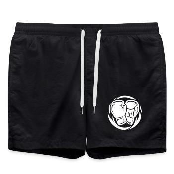 Icône des gants de boxe - Short de bain - noir - Devant - AI Model Male 185 light (185cm)