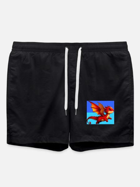 dragon - Swim Trunks - black