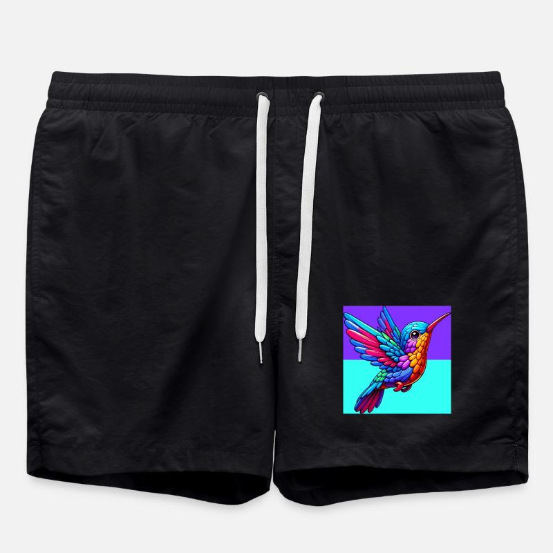 Kolibri - Badeshorts - Schwarz
