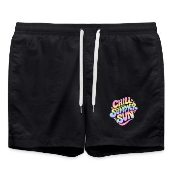 Ambiance estivale - Short de bain - noir - Devant - AI Model Male 185 light (185cm)
