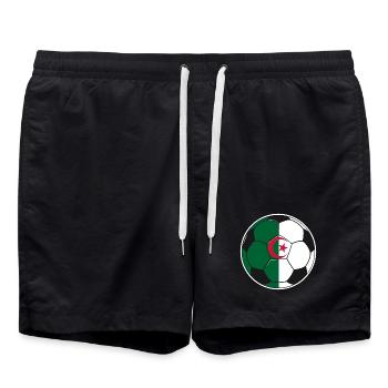 Football - Team Algeria - Swim Trunks - black - Front - AI Model Male 185 light (185cm)