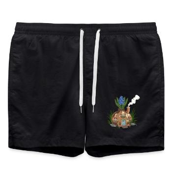 Hyacinth house - Swim Trunks - black - Front - AI Model Male 185 light (185cm)