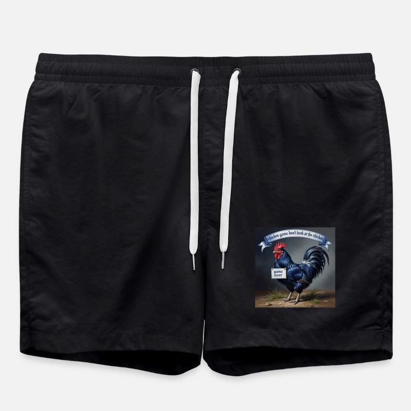 chicken game - Swim Trunks - black