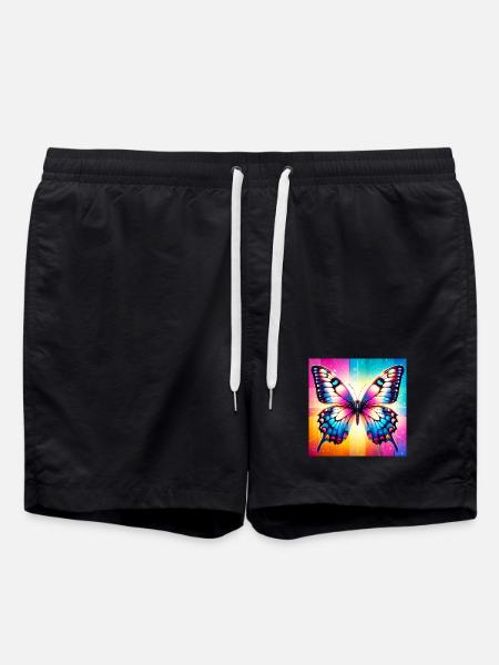 butterfly - Swim Trunks - black