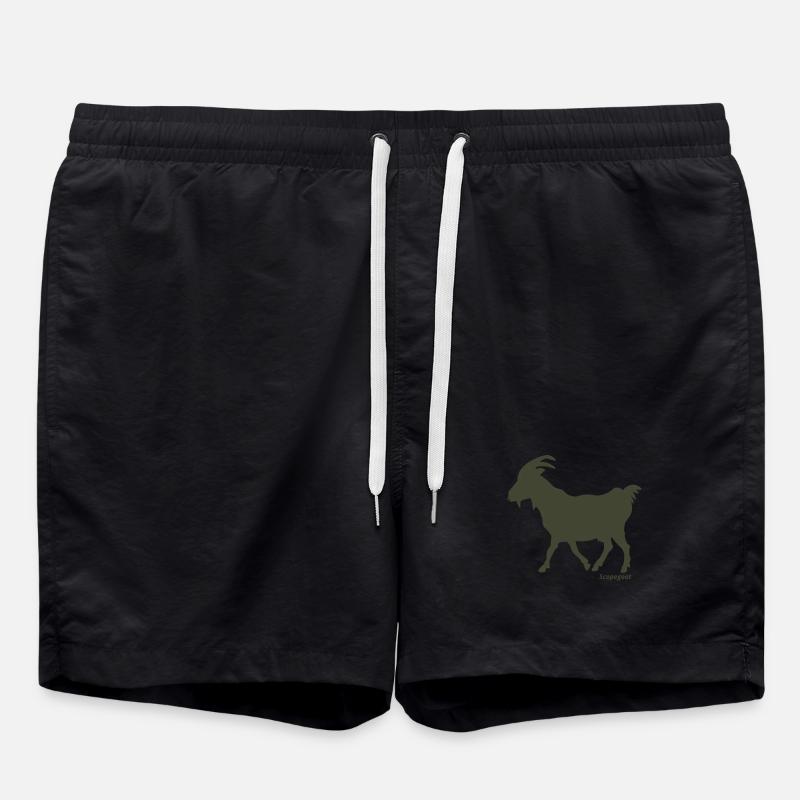 Scapegoat goat olive - Swim Trunks - black