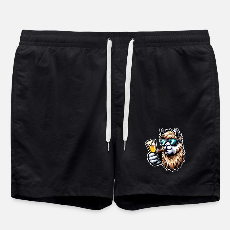 Alpaga de fête - Short de bain - noir