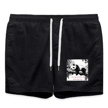 Sorry, heute Pandatag - Badeshorts - Schwarz - Vorne - AI Model Male 185 light (185cm)