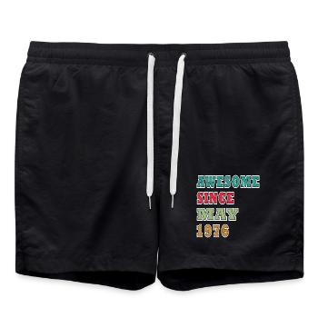 Birthday May 1976 - Swim Trunks - black - Front - AI Model Male 185 light (185cm)
