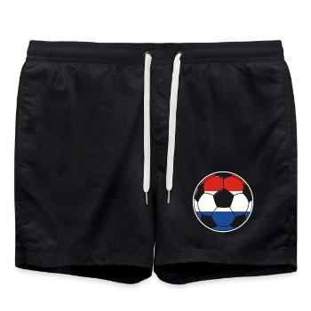 Fußballmannschaft Niederlande - Badeshorts - Schwarz - Vorne - AI Model Male 185 light (185cm)