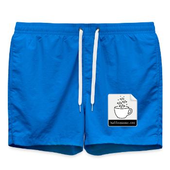 Kaffeepause.exe - IT Programmieren Informatik Code - Badeshorts - Cobalt blue - Vorne