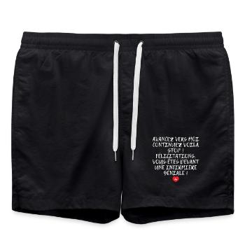 Humor Tolles Geschenk für die Krankenschwester - Badeshorts - Schwarz - Vorne - AI Model Male 185 light (185cm)