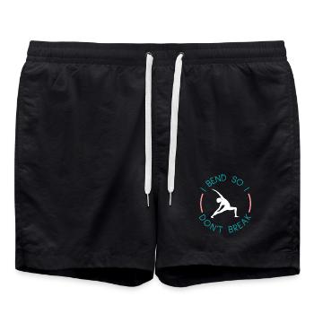 Yoga - Short de bain - noir - Devant - AI Model Male 185 light (185cm)