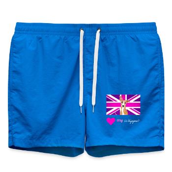 PURPLEWHIPPET (Weißer Text, Lebendig) - Badeshorts - Cobalt blue - Vorne