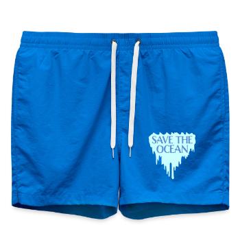 Save The Ocean Ocean Activism Environment Statement - Swim Trunks - cobalt blue - Front