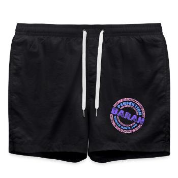 Perfekt Baran - Badeshorts - Schwarz - Vorne - AI Model Male 185 light (185cm)