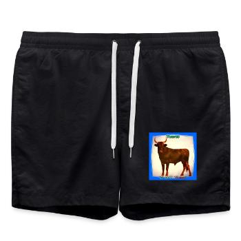 taureau - Short de bain - noir - Devant - AI Model Male 185 light (185cm)