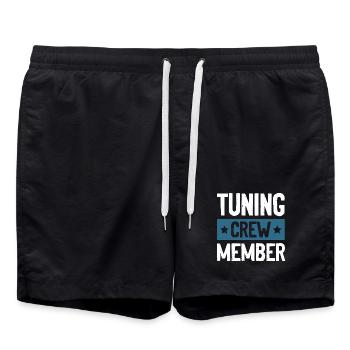 Tuning Crew - Swim Trunks - black - Front - AI Model Male 185 light (185cm)