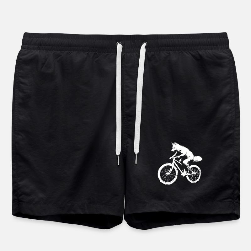 Bicycle Fox - Swim Trunks - black