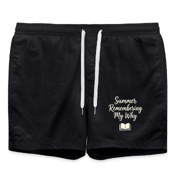 L’été se souvenant de mon pourquoi - Short de bain - noir - Devant - AI Model Male 185 light (185cm)
