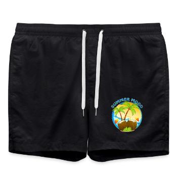 Tropical Cocktail Drink Summer Mood - Short de bain - noir - Devant - AI Model Male 185 light (185cm)