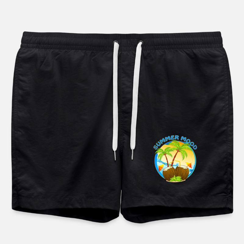 Tropical Cocktail Drink Summer Mood - Short de bain - noir