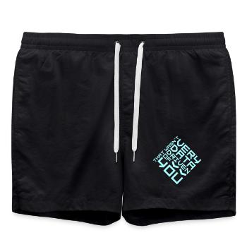 Ce n’était pas très axé sur les données de ta part, nerd drôle - Short de bain - noir - Devant - AI Model Male 185 light (185cm)