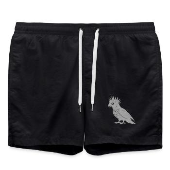 cacatoès - Short de bain - noir - Devant - AI Model Male 185 light (185cm)