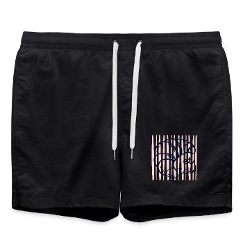 Croissant et toi - Short de bain - noir - Devant - AI Model Male 185 light (185cm)