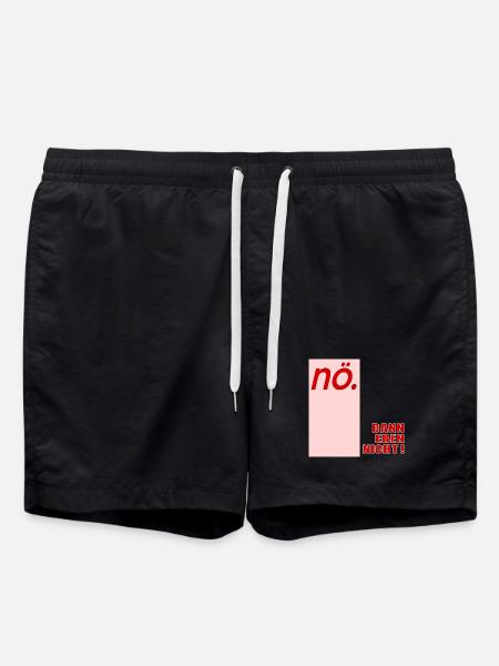 Ablehung Schnippisch Nein - Badeshorts - Schwarz