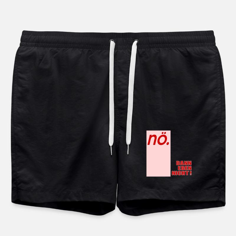 Ablehung Schnippisch Nein - Badeshorts - Schwarz