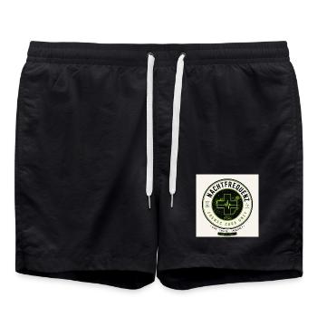 Nachtfrequenz Kosmische Pflege Einheit - Badeshorts - Schwarz - Vorne - AI Model Male 185 light (185cm)