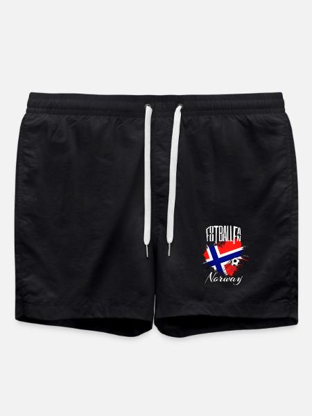 Football Fan Norway - Swim Trunks - black