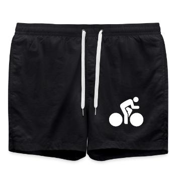 Cycliste, Vélo, Vélo de route, Tour à vélo - Short de bain - noir - Devant - AI Model Male 185 light (185cm)