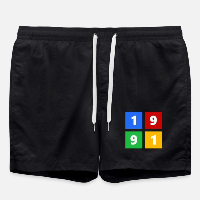 1991 - Badeshorts - Schwarz