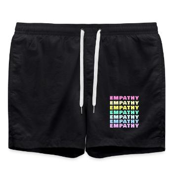 Empathie Optique Arc-en-ciel pastel - Short de bain - noir - Devant - AI Model Male 185 light (185cm)