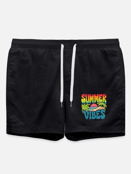 Summer Vibes - Swim Trunks - black