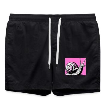 Escargot - Short de bain - noir - Devant - AI Model Male 185 light (185cm)