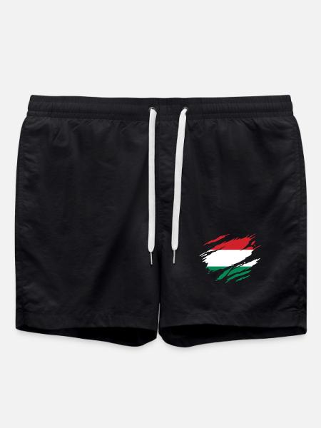 Hungary Hungarian Flag Hungarian - Swim Trunks - black