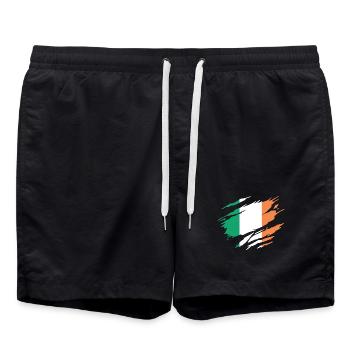 Irlande Drapeau Irlandais Irlandaise - Short de bain - noir - Devant - AI Model Male 185 light (185cm)